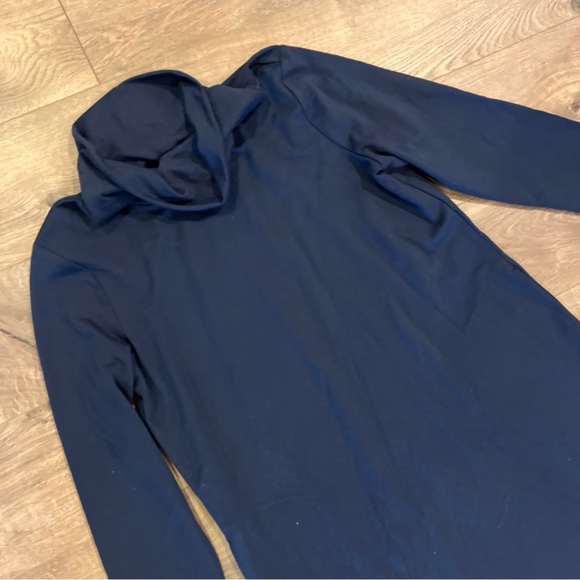 Pure J Jill Turtleneck Dress Size Small Blue Luxe Trecel - Picture 2 of 4